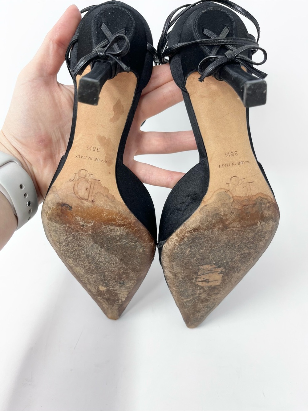 Dior Vintage Silk Pointed Toe Bow Corset Heel John Galliano Y2K size 36.5 EU - Picture 8 of 12